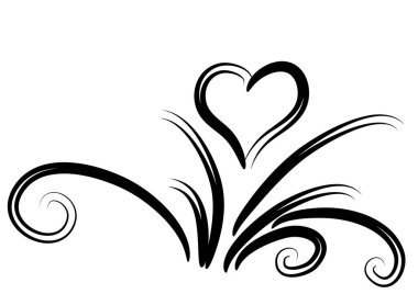 Beyaz arka planda izole edilmiş bitkilerin renkli düz kalp logosu, 