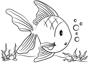 Çocuklar için boyama kitabı. vektör illüstrasyonu.