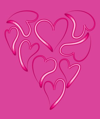 Bir kalbin vektör illüstrasyonu