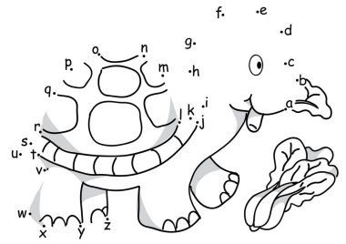 Çocuklar için boyama kitabı, vektör illüstrasyonu.