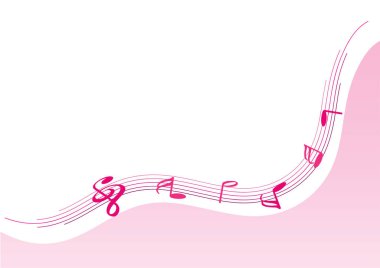 Bir müzik notasının vektör çizimi