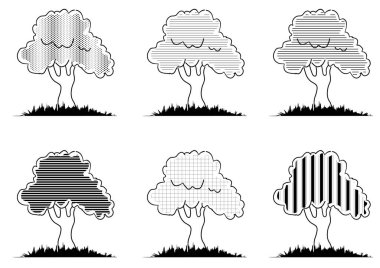 Ağaçlar ve bitkiler.