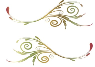 Beyaz arkaplan, vektör, illüstrasyon üzerinde izole edilmiş çerçeveler için dekoratif renkli çiçek kenarlıkları 