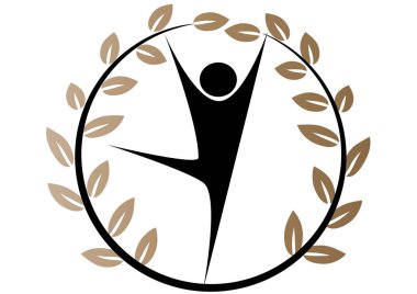 Bir kahve tacının vektör çizimi