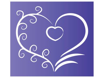 Bir kalbin vektör illüstrasyonu