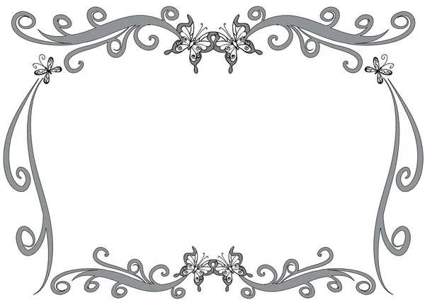 Vector Illustration Floral Frame — Stock Vector