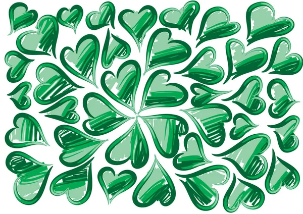 Güzel dekoratif kalp koleksiyonu, aşk konsepti 