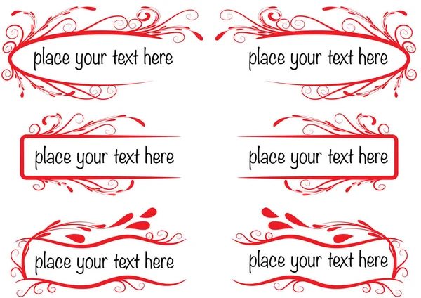 kaligrafik tasarım elementlerinin vektör kümesi