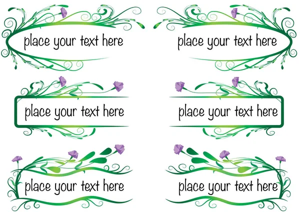 Tasarımınız için çiçek vektör ögeleri kümesi