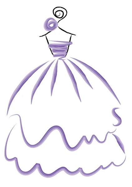 Robe Mariée Accessoires — Image vectorielle