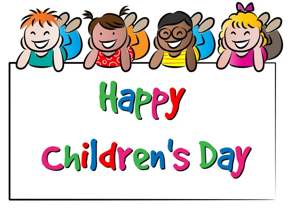 Mutlu arkadaşlık günü kartı illüstrasyonu