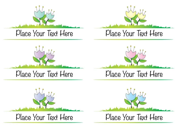 Çiçeklerin vektör çizimleri kümesi