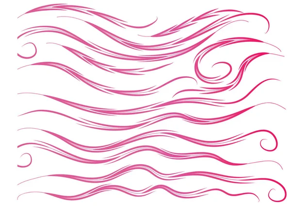 vektör soyut dalgalar kümesi