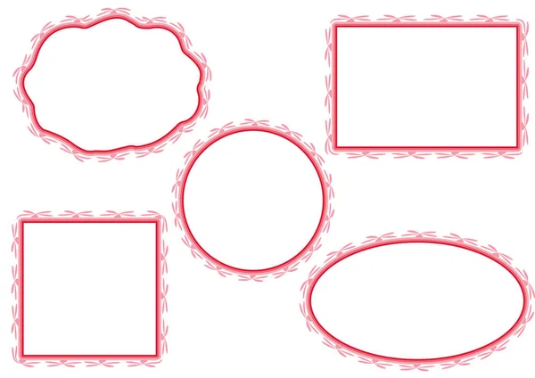 Vektor Set Von Handgezeichneten Rahmen — Stockvektor