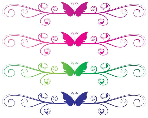 Ilustración Vectorial Una Mariposa — Archivo Imágenes Vectoriales