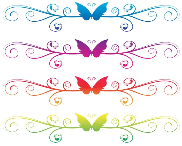 Ilustración Vectorial Una Mariposa — Archivo Imágenes Vectoriales