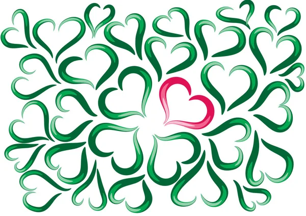 Kalpli bir arkaplanın vektör illüstrasyonu