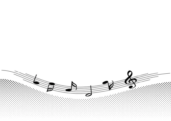 Illustration Vectorielle Une Note Musique — Image vectorielle