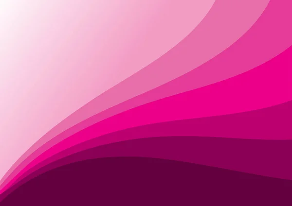 ピンクの波の抽象的な背景 — ストックベクタ