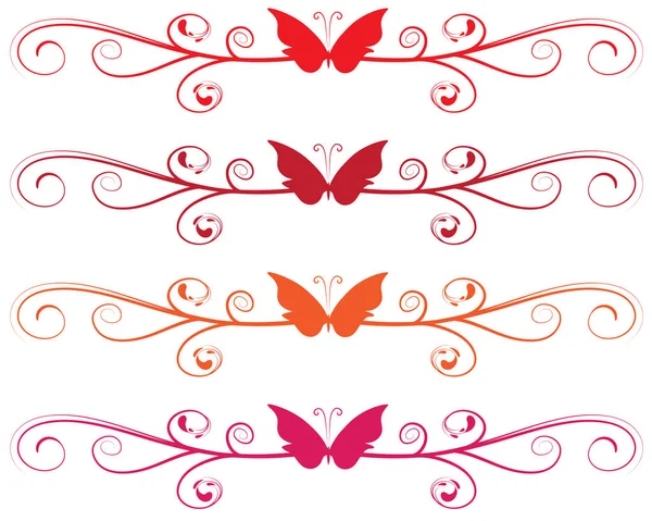 Ilustración Vectorial Una Mariposa — Archivo Imágenes Vectoriales