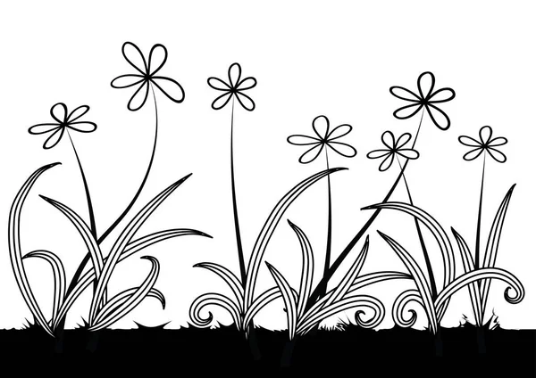Çiçek arkaplanının vektör çizimi