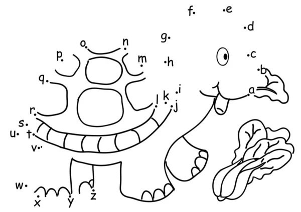 Atividade Jogo Educação Desenhos Animados Vetorial Junte Aos Pontos Desenhar  imagem vetorial de wenpei© 507052306