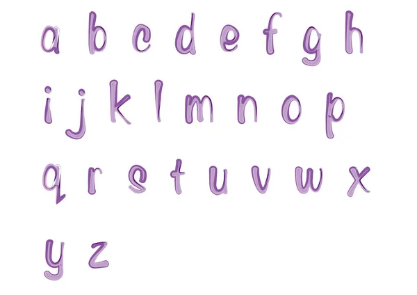 Alphabet Vectoriel Lettres Dessinées Main — Image vectorielle