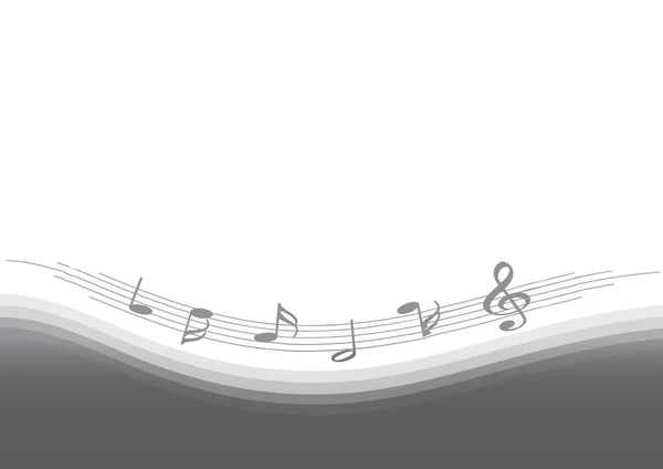 Ilustración Vectorial Fondo Musical — Vector de stock