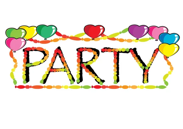 Bir aşk sözcüğünün vektör çizimi