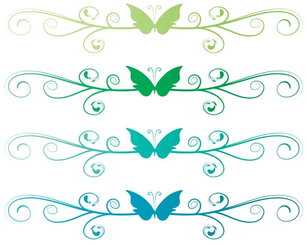 Vector Illustration Butterfly — Stock Vector