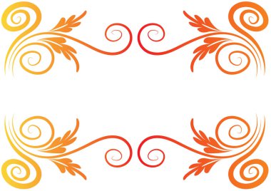 Dekoratif elementlere sahip vektör çiçek arkaplanı