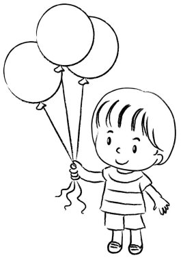 Çocuklar için boyama kitabı. vektör illüstrasyonu