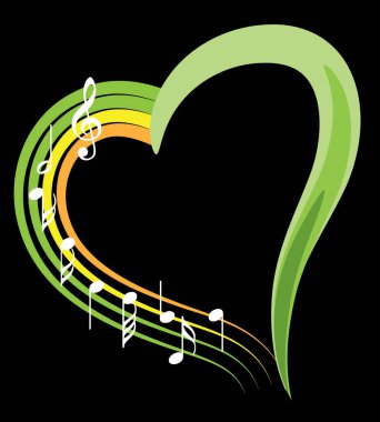 Bir müzik notasının vektör çizimi