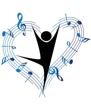 Bir müzik notasının vektör çizimi