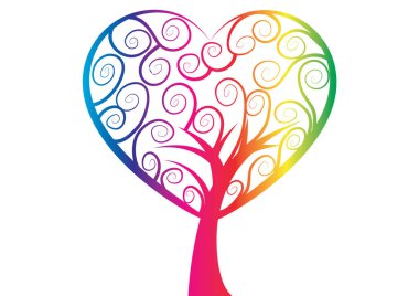 Kalp şeklinde bir ağaç