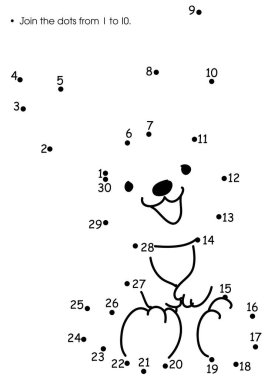 Çizgi film numaralarının vektör illüstrasyonu