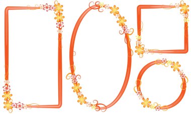 Çiçek arkaplanının vektör çizimi