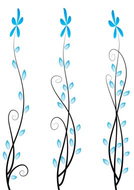 Çiçek arkaplanının vektör çizimi