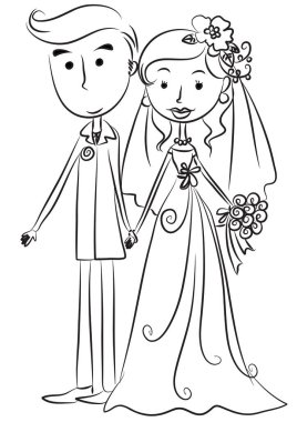 Birbirine aşık çift.