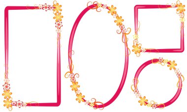 Çiçek arkaplanının vektör çizimi