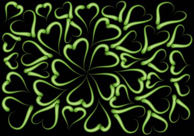 Kalp şekilli soyut arkaplan