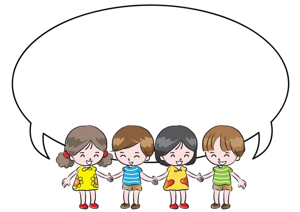Illustration Enfants Garçons — Image vectorielle
