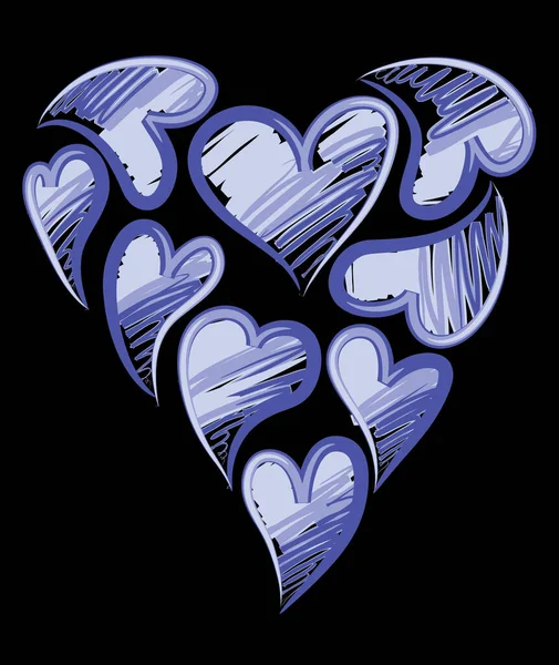 Bir kalbin vektör illüstrasyonu