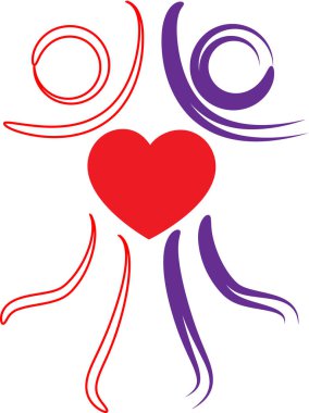 beyaz arkaplanda izole edilmiş logo çizimi