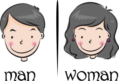 erkek kadın web vektör illüstrasyon arka planı