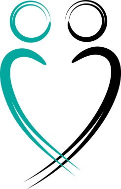 beyaz arkaplanda izole edilmiş logo çizimi