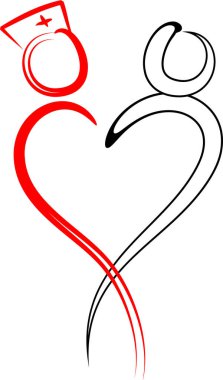 beyaz arkaplanda izole edilmiş logo çizimi