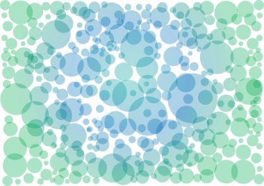 Kopyalama alanı ve vektör illüstrasyonlu renk baloncukları