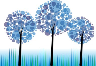 güzel dizayn uzun ağaçlar