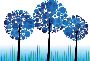 güzel dizayn uzun ağaçlar